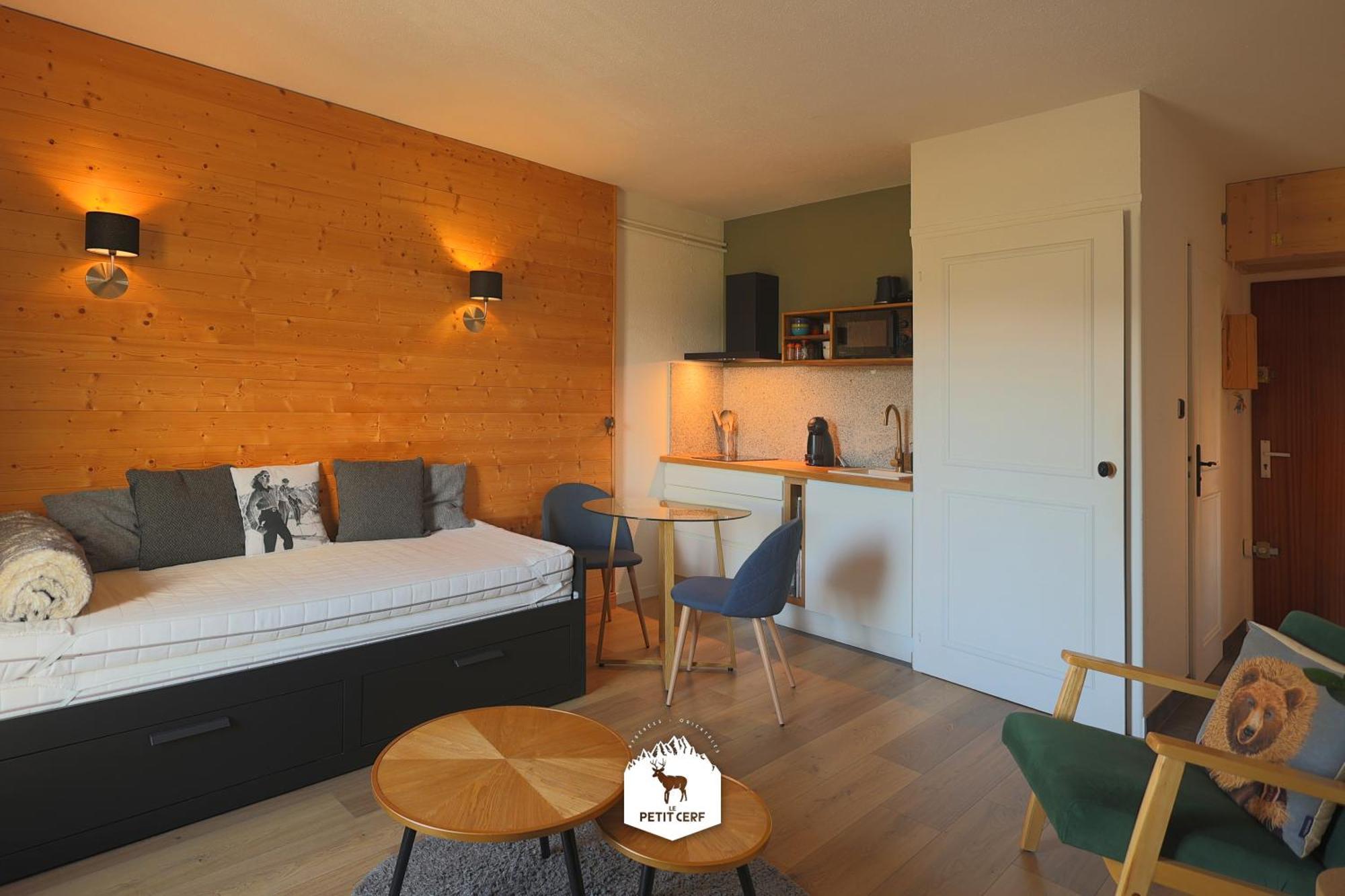 Le Petit Ours & Le Petit Cerf - Studios Vue Lac & Montagnes Les Angles  Exterior foto